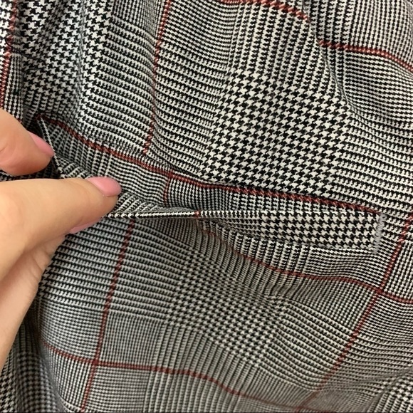 [A New Day] Gray Plaid Print Tapered Leg Elastic Waist Career Pant Trousers - Picture 10 of 10